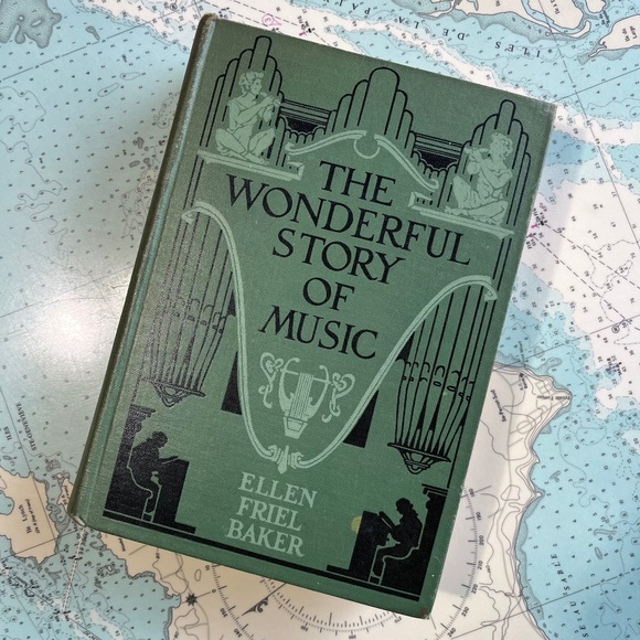 Vintage Other - Vintage 1938 The Wonderful Story of Music by Ellen Friel Baker Hardcover Book
